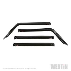 Westin 72-51404 Tape On Wind Deflector 4pc Jeep Wrangler JL Unlimited 4dr 2018-2020