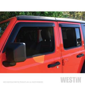 Westin - Westin 72-51404 Tape On Wind Deflector 4pc Jeep Wrangler JL Unlimited 4dr 2018-2020 - Image 4
