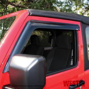 Westin - Westin 72-51468 Tape On Wind Deflector 2pc Jeep Wrangler JL 2018-2020 - Image 2