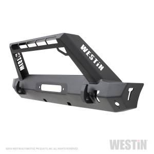 Westin 59-80085 WJ2 Stubby Front Bumper w/LED Light Bar Mount Jeep Wrangler JL 2018-2020 and Gladiator 2020