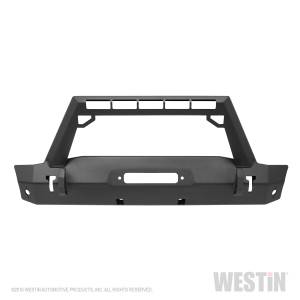 Westin - Westin 59-80085 WJ2 Stubby Front Bumper w/LED Light Bar Mount Jeep Wrangler JL 2018-2020 and Gladiator 2020 - Image 3