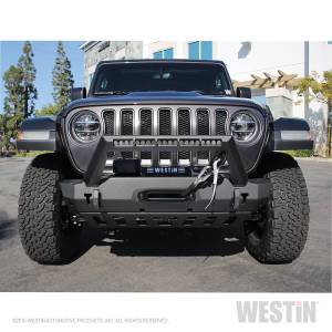 Westin - Westin 59-80085 WJ2 Stubby Front Bumper w/LED Light Bar Mount Jeep Wrangler JL 2018-2020 and Gladiator 2020 - Image 11