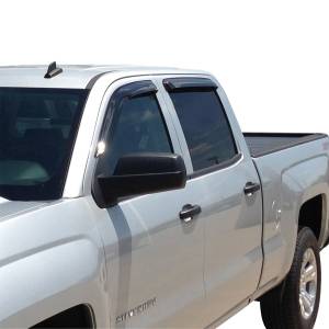 Westin - Westin 72-31484 Tape On Wind Deflector 4pc Chevrolet/GMC Chevy Silverado and GMC Sierra 1500 Crew Cab 2014-2018 and 2500/3500 Crew Cab 2015-2019 - Image 3