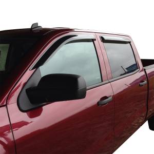 Westin - Westin 72-31484 Tape On Wind Deflector 4pc Chevrolet/GMC Chevy Silverado and GMC Sierra 1500 Crew Cab 2014-2018 and 2500/3500 Crew Cab 2015-2019 - Image 4
