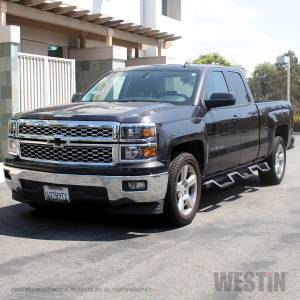 Westin - Westin 56-534595 HDX Drop Wheel-to-Wheel Nerf Step Bars Chevrolet/GMC Chevy Silverado and GMC Sierra 1500 Double Cab 2014-2018 (6.5' Bed) and Silverado LD/Sierra 1500 Limited Double Cab 2019 (6.5' Bed) and 2500/3500 Double Cab 2015-2019 (6.5' Bed) & Duall - Image 7