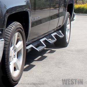 Westin - Westin 56-534595 HDX Drop Wheel-to-Wheel Nerf Step Bars Chevrolet/GMC Chevy Silverado and GMC Sierra 1500 Double Cab 2014-2018 (6.5' Bed) and Silverado LD/Sierra 1500 Limited Double Cab 2019 (6.5' Bed) and 2500/3500 Double Cab 2015-2019 (6.5' Bed) & Duall - Image 8