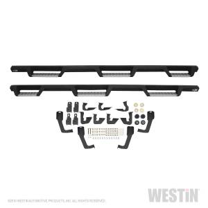 Westin - Westin 56-5345752 HDX Stainless Drop Wheel-to-Wheel Nerf Step Bars Chevrolet/GMC Chevy Silverado and GMC Sierra 1500 Crew Cab 2007-2018 (6.5' Bed)(Excl. Classic) and 2500/3500 Crew Cab 2007-2019 (6.5' Bed) & Dually (8' Bed) - Image 4