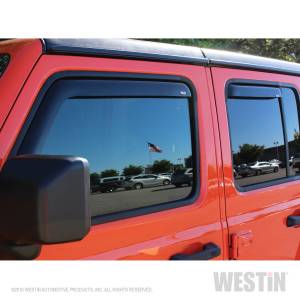 Westin - Westin 72-51499 In Channel Wind Deflector 4pc Jeep Wrangler JL Unlimited 4dr 2018-2020 - Image 3