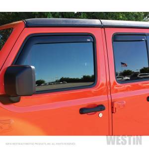 Westin - Westin 72-51499 In Channel Wind Deflector 4pc Jeep Wrangler JL Unlimited 4dr 2018-2020 - Image 4