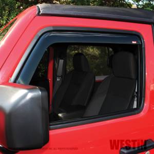 Westin - Westin 72-51467 In Channel Wind Deflector 2pc Jeep Wrangler JL 2dr 2018-2020 - Image 2
