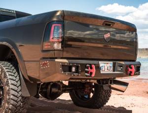 Flog Industries FISD-D2535-0609R-S Rear Bumper with Sensor Holes Dodge RAM 2500/3500 2006-2009