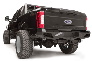 Fab Fours - Fab Fours FS17-E4151-B Vengeance Rear Bumper with Sensor Holes Ford F250/F350 2017-2021 *BARE STEEL* - Image 2