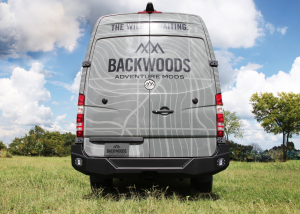 Backwoods BWMEMS-203ZZSSN Nomad Rear Bumper with Flush Mount Holes for Mercedes Sprinter 2014-2018
