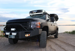 Fab Fours CH11-A2752-1 Winch Front Bumper with Pre-Runner Guard Chevy Silverado 2500HD/3500 2011-2014