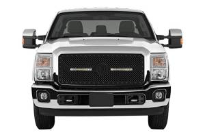 ICI BLG118FDN BL Mesh Grille with LED Lights - Black Ford F250/F350 2011-2016