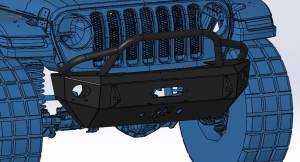 Hammerhead Bumpers - Hammerhead 600-56-0761 Winch Front Bumper with Stubby Pre-Runner Jeep Gladiator JT 2020-2021 - Image 3