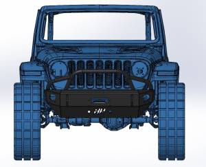 Hammerhead 600-56-0761 Winch Front Bumper with Stubby Pre-Runner Jeep Gladiator JT 2020-2021