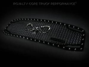 Royalty Core - Royalty Core 13685 Dodge Ram 1500 2006-2008 RC2 Main Grille Twin Mesh with Goat Skull Logo - Image 2