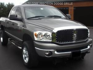 Royalty Core 13699 Dodge Ram 2500/3500 2003-2005 RC1 Main Grille Gloss Black w/ 10.0 Mesh 2 Piece