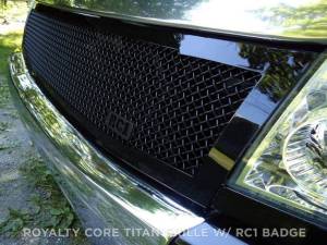 Royalty Core 13745 Nissan Titan 2004-2015 RC1 Full Grille Replacement Gloss Black No Studs