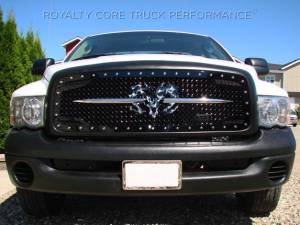 Royalty Core 13749 Dodge Ram 1500 2002-2005 RC2 Main Grille Twin Mesh with Ram Skull Logo
