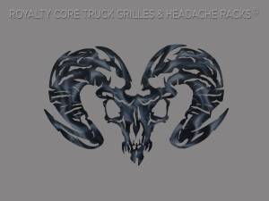 Royalty Core 13777 Ram Skull Airbrushed