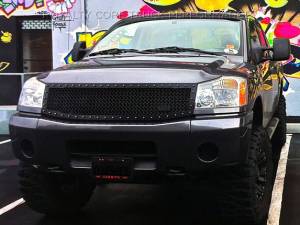 Royalty Core - Royalty Core 13816 Nissan Titan 2004-2015 RC1 Full Grille Replacement Satin Black - Image 3