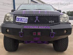 Royalty Core - Royalty Core 13816 Nissan Titan 2004-2015 RC1 Full Grille Replacement Satin Black - Image 4