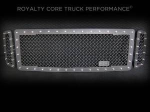 Royalty Core 13848 Ford Super Duty 1999-2004 RC1 Main Grille 3 Piece Satin Black