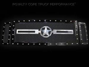 Royalty Core 13991 Ford Super Duty 1999-2004 RC1 Main Grille 3 Piece with Chrome War Star Emblem