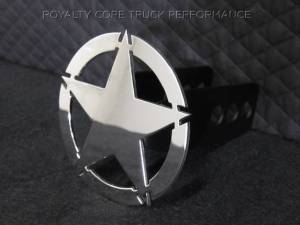 Royalty Core 14018 War Star Chrome Hitch Cover