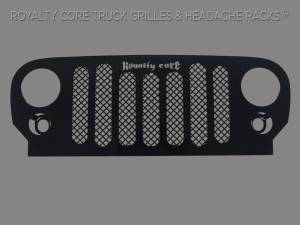 Royalty Core - Royalty Core 14081 Jeep Wrangler 2007-2017 RCJK Grille Replacement Satin Black - Image 2