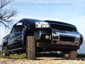 Royalty Core 14154 Nissan Titan 2004-2015 RC1 Full Grille Replacement Chrome & Black Mesh