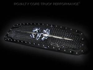 Royalty Core - Royalty Core 14157 Dodge Ram 1500 2013-2018 RC2 Grille Twin Mesh w/ Speared Ram Sword Assembly - Image 3