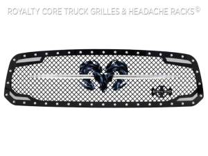 Royalty Core - Royalty Core 14157 Dodge Ram 1500 2013-2018 RC2 Grille Twin Mesh w/ Speared Ram Sword Assembly - Image 5