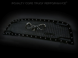 Royalty Core - Royalty Core 14177 Dodge Ram 2500/3500 2013-2018 RC2 Main Grille Twin Mesh with Goat Skull Logo - Image 3