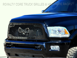 Royalty Core - Royalty Core 14177 Dodge Ram 2500/3500 2013-2018 RC2 Main Grille Twin Mesh with Goat Skull Logo - Image 6