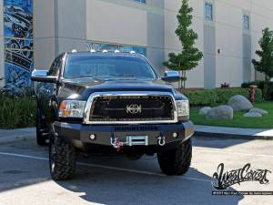 Royalty Core - Royalty Core 14260 Dodge Ram 2500/3500 2013-2018 RC2 Main Grille Twin Mesh Gloss Black w/ Swords - Image 3