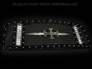 Royalty Core 14322 Dodge Ram 2500/3500 2003-2005 RCX Main Grille w/ Two Double Row LED Light Bars