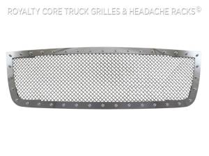 Royalty Core - Royalty Core 14349 Chevrolet 2500/3500 2005-2007 Full Grille Replacement RC1 Classic Grille Chrome - Image 4