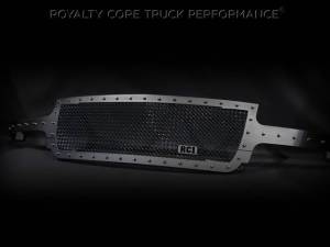 Royalty Core - Royalty Core 14507 Chevrolet 2500/3500 1999-2002 Full Grille Replacement RC1 Satin Black Grille - Image 1