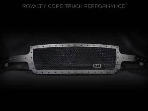 Royalty Core - Royalty Core 14507 Chevrolet 2500/3500 1999-2002 Full Grille Replacement RC1 Satin Black Grille - Image 2