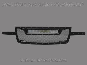 Royalty Core 14781 Chevy 2500/3500 2003-2004 RCRX LED Full Grille Replacement-Top Mount LED