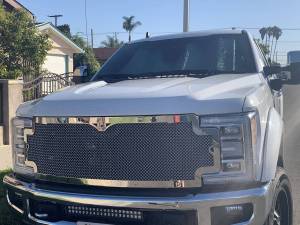 Royalty Core - Royalty Core 14972 Ford Super Duty 2017-2019 RC1 Classic Full Grille Replacement Chrome - Image 2