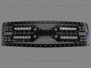 Royalty Core 15101 Chevrolet Silverado Full Grille Replacement 2500/3500 HD 2011-2014 RC5X Quadrant LED Grille