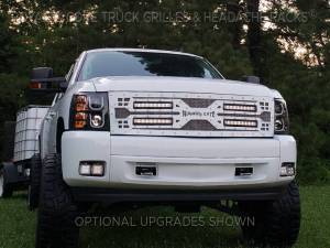 Royalty Core - Royalty Core 15108 Royalty Core Chevrolet Silverado Full Grille Replacement 1500 2007-2013 RC5X Quadrant LED Grille - Image 3