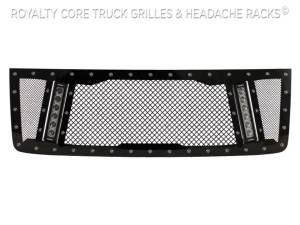 Royalty Core - Royalty Core 15770 GMC Sierra HD 2500/3500 2011-2014 RCX Explosive Dual LED Grille - Image 2