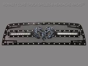 Royalty Core - Royalty Core 15799 Dodge Ram 2500/3500/4500 2013-2018 RC2X X-Treme Dual LED Grille With Ram Skull*STOCK* - Image 2