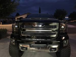 Royalty Core - Royalty Core 15822 GMC 2500/3500 HD 2015-19 RC4X Layered 30" Curved LED Grille - Image 2