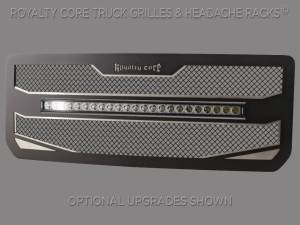 Royalty Core - Royalty Core 15822 GMC 2500/3500 HD 2015-19 RC4X Layered 30" Curved LED Grille - Image 3
